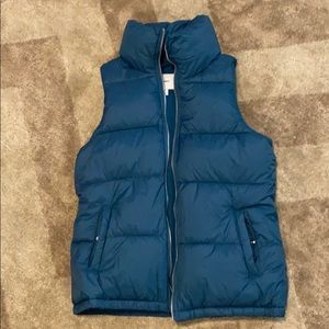Old Navy Dark Teal Puffy Vest